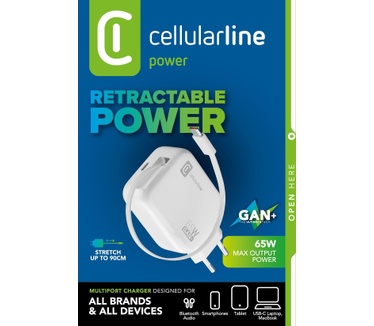 Cellular Line Retractable Power 65W