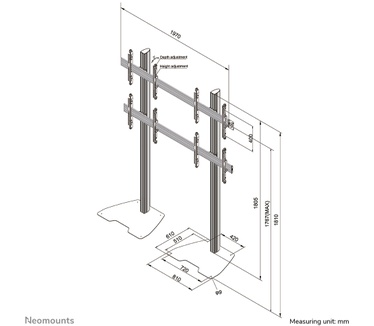 Neomounts by Newstar NeoMounts PRO videowall meubel NMPRO-S22