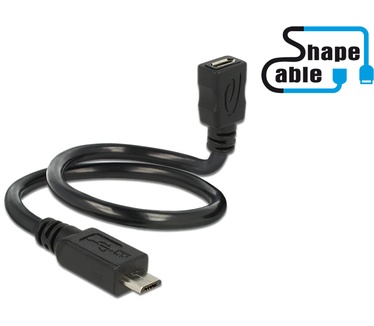 Delock 0.35m, 2xUSB2.0 Micro-B