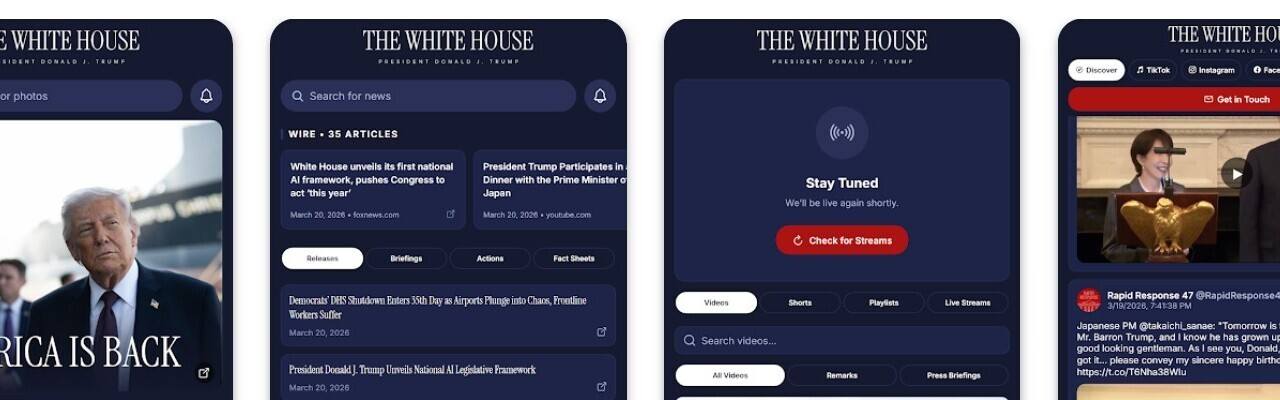 Image for the article: White House-app van regering VS blijkt locatie elke paar minuten door te sturen