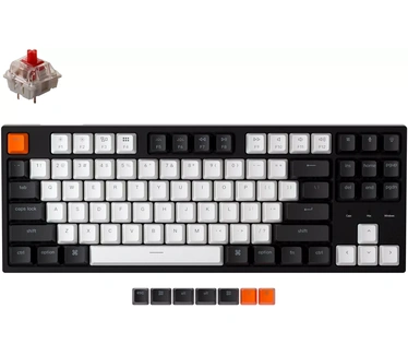 Keychron C1 Wired (White backlight Gateron Red switch, Qwerty US)