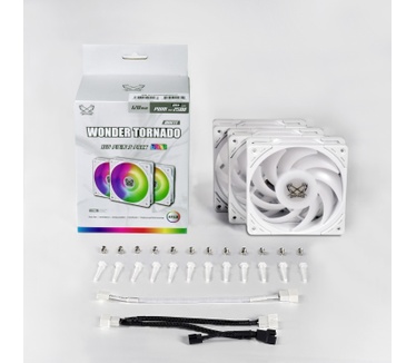 Scythe Wonder Tornado, max. 2500rpm, ARGB, Wit, 3 stuks, 120mm