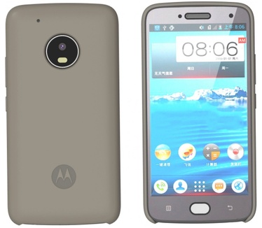 Motorola Moto G5 Plus Silicone Back Cover Grijs
