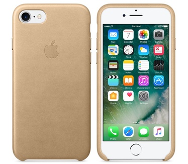 Apple iPhone 7 Leren Hoesje  Brons