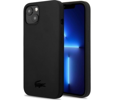 Lacoste Silicone Back Case - Apple iPhone 13 Mini (5.4") - Zwart Zwart