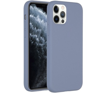 Accezz Liquid Silicone Backcover iPhone 12 (Pro) - Lavender Gray