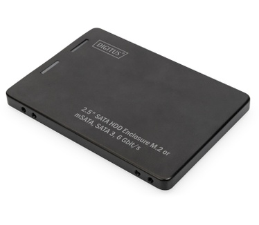Digitus 2,5" SATA HDD Enclosure M.2 or mSATA Zwart