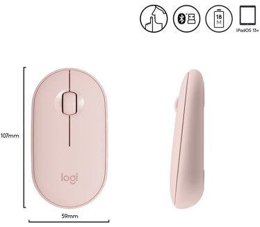 Logitech Pebble M350 Roze