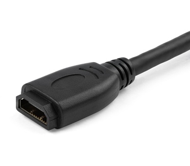 Startech.com 15 cm High Speed HDMI port saver kabel 4K 60Hz Zwart