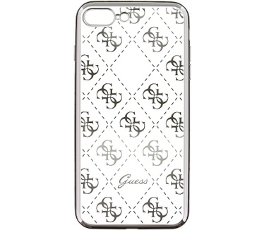 Guess 4G Folio TPU Cover voor Apple iPhone 7 Plus (5.5") - Zilver Zilver