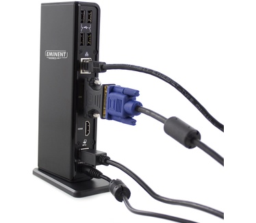 Eminent EM1500 Dual Display Docking Station USB 3.1 Gen1 (USB 3.0)