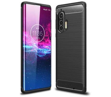 qMust Motorola Edge Plus Rugged TPU Case - Zwart