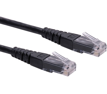 Roline UTP Patchkabel Cat.6, zwart, 1m