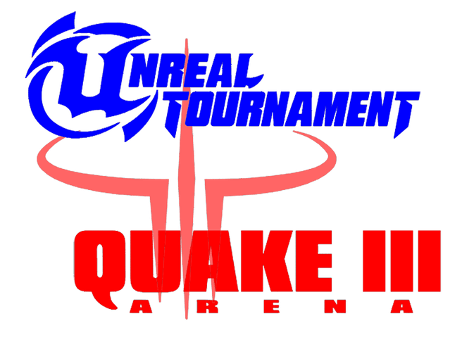 Unreal Tournament en Quake III: Arena - Logo