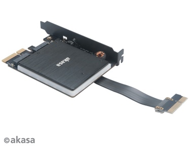 Akasa AK-PCCM2P-04. Hostinterface: PCIe, Output interface: M.2. Kleur van het product: Zwart, Type koeling: Passief