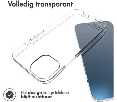Accezz Clear Backcover iPhone 14 - Transparant