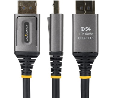 Startech.com 2m DisplayPort 2.1 Kabel, VESA Gecertificeerde DP54 DisplayPort Kabel, Ongecomprimeerde 8K 60Hz, 10K 60Hz / 8K 144Hz / 4K 240Hz met DSC 1.2a, DP 2.1 Kabel