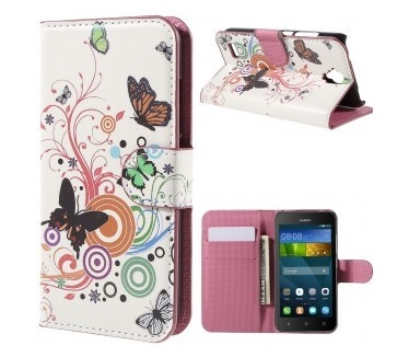 qMust Huawei Y5 Wallet Case - hoesje met stand - Spring