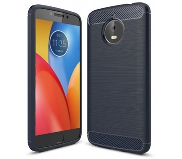 qMust Motorola Moto E4 Plus Rugged TPU Hoesje Blauw