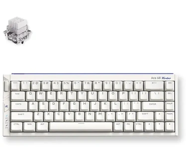 MCHOSE Ace 68 Turbo Hall Effect Magnetic Switch Gaming Keyboard Nova White