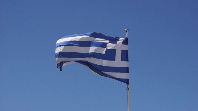 Alpha A77 1080/50p-video wapperende vlag Griekenland