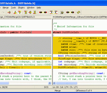 WinMerge screenshot (resized)