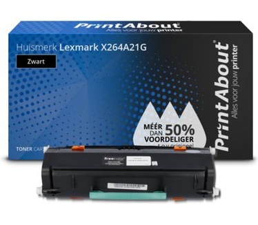 PrintAbout Huismerk Lexmark X264A21G Toner Zwart