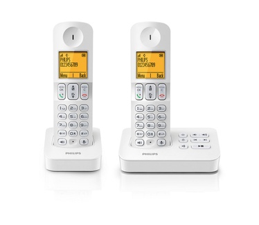 Philips Cordless phone with answering machine (D4052W/22)