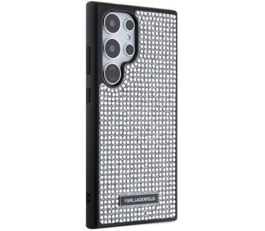 Karl Lagerfeld Rhinestones Back Case - Galaxy S24 Ultra - Zilver Zilver