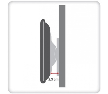 Techly Wall Fixed Support UltraSlim LED TV LCD 23-55 Black" ICA-PLB 140M