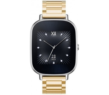 qMust Metalen armband voor Asus Zenwatch 2 (maat S 1.45 inch) - Gold