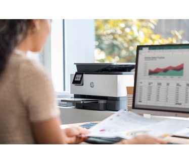HP OfficeJet Pro 9012 All-in-one wireless printer Print,Scan,Copy from your phone, Instant Ink ready & voice activated (works with Alexa and Google Assistant)