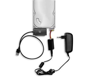 Ewent EW7019 USB naar 2.5 inch en 3.5 inch IDE/SATA Adapter Zwart