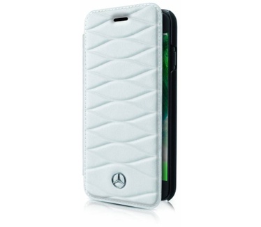 Mercedes-Benz Originele Pattern III Folio Bookcase voor de iPhone 6 / 6S / 7 en 8 - Wit Wit