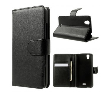 qMust Wiko Birdy Wallet Case - hoesje met stand - zwart