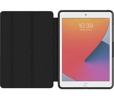 Otterbox OtterBox Symmetry Folio-hoes voor iPad 7th/8th/9th gen, schokbestendig, valbestendig, dunne beschermende folio-hoes, getest volgens militaire standaard, Blauw
