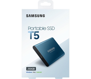 Samsung Portable SSD T5 250GB Blauw