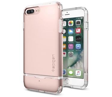 Spigen Flip Armor Apple iPhone 7 Plus Case Rosé Goud