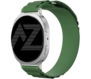 Accezz Nylon Alpine bandje voor de Samsung Galaxy Watch 9 (40/44mm) / Watch 8 (40/44mm) / Classic (46mm) - Olive Green