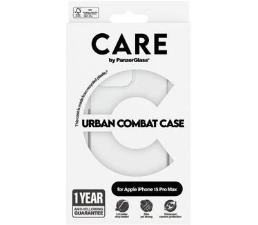 PanzerGlass CARE by PG Transparent iPhone 15 Pro Max
