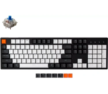 Keychron C2 Wired (White backlight Keychron mechanical Blue switch, Qwerty US)