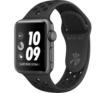 Apple Watch Series 3 Nike (Sportbandje, 38mm) Grijs (Zwart)