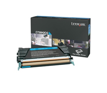 Lexmark C736, X736, X738 10K cyaan tonercartridge