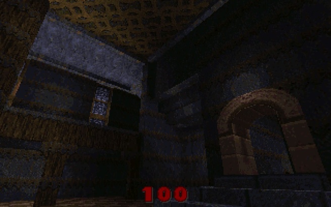 Quake-screenshots uit 1995