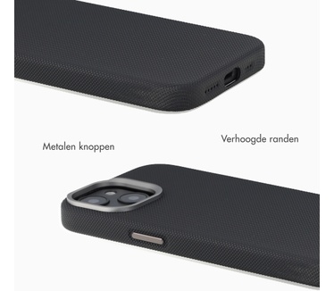 Accezz Mesh Backcover met MagSafe voor de Apple iPhone 14 / 13 - Zwart