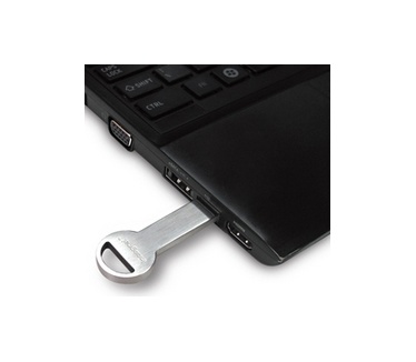 Integral USB Flash Drive Key 16GB Aluminium