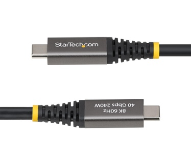 Startech.com 2m Actieve USB4 Kabel, 40Gbps, 240W PD, 8K 60Hz/4K 240Hz DP2.1 DP40, TPE Mantel, Thunderbolt 4 Compatibele USB-C Kabel, Zwart