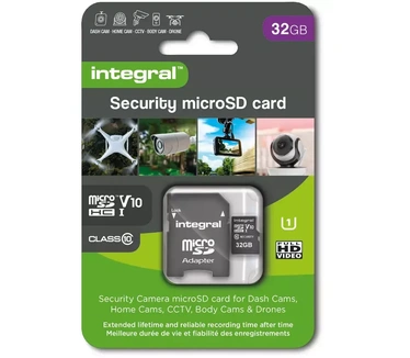 Integral MicroSD Card for dash/securitycam High Endurance 32GB