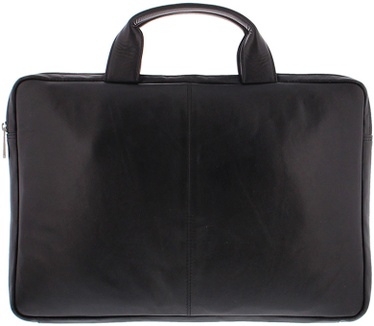 Plevier 15-15.6 inch sleeve/tas nappa leer zwart