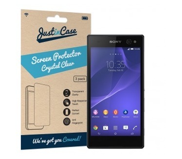 Just in Case Screen Protector Sony Xperia C3 - 3 stuks - Crystal Clear